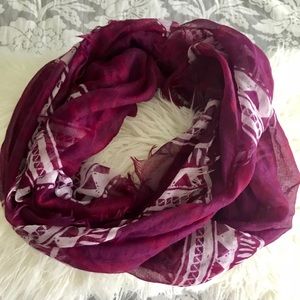 Purple Aztec scarf
